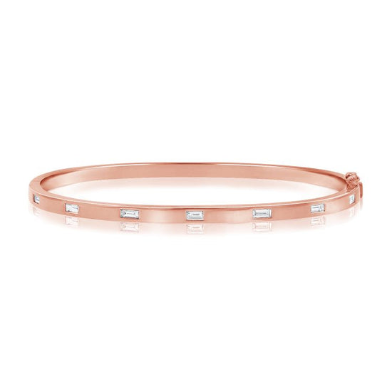 6 Baguette Diamond Bangle