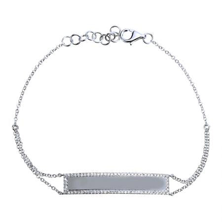 Diamond & Gold Bar Bracelet