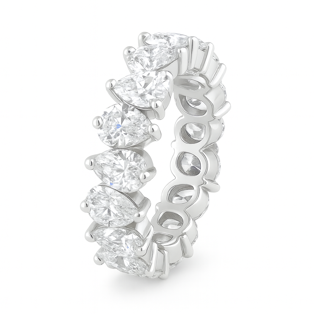 Alternating Pears Lab Eternity Band