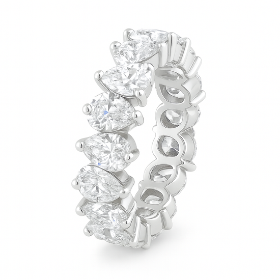 Alternating Pears Lab Eternity Band