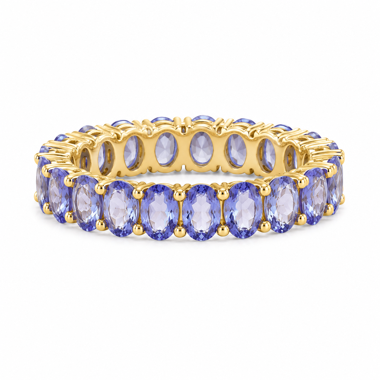 Natural Tanzanite Eternity Band