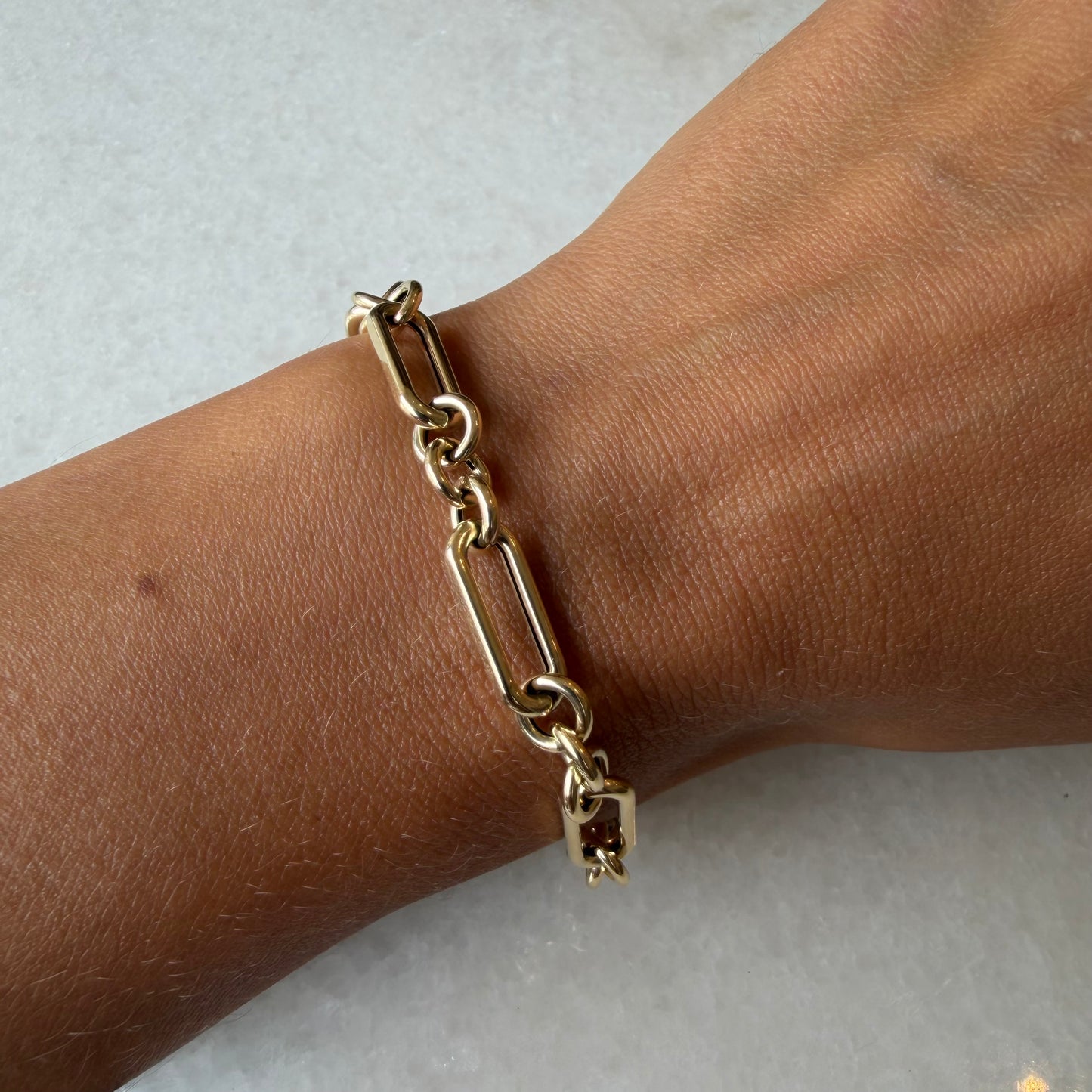 Large Mixed Link Bracelet