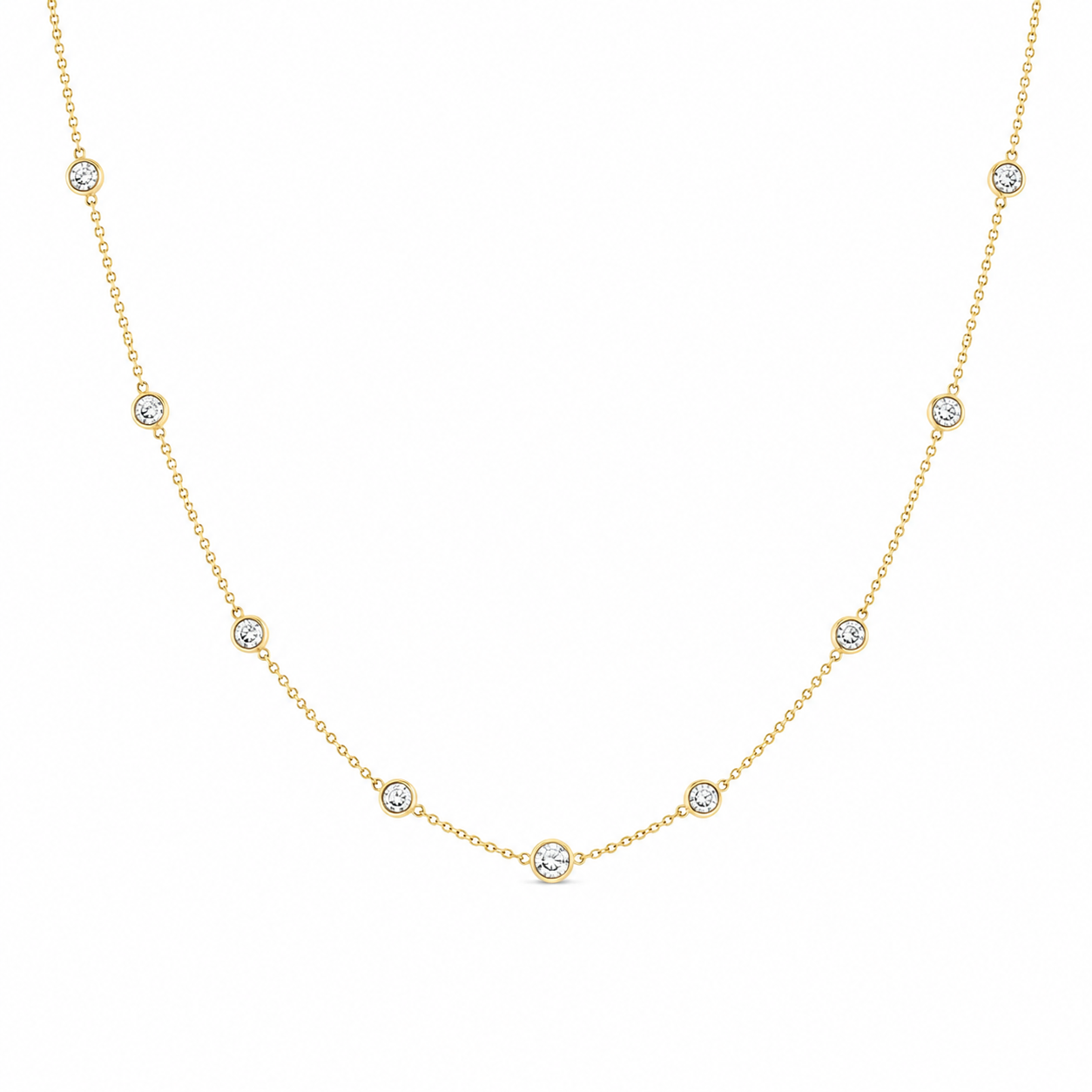 15 Bezel Lab Diamond Necklace