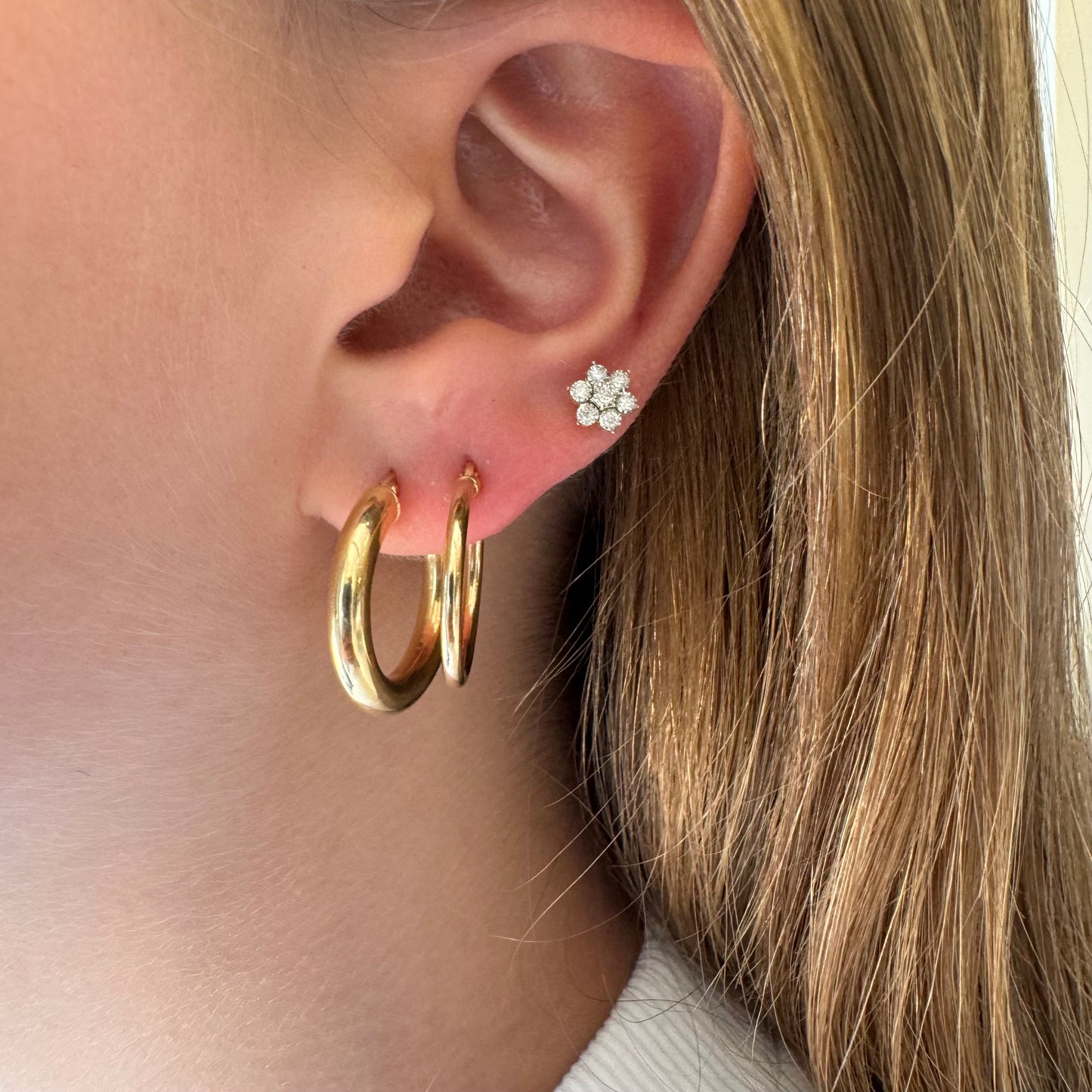 Thin Gold Hoops