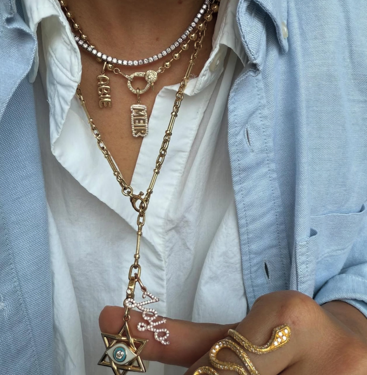 Diamond Name Charm