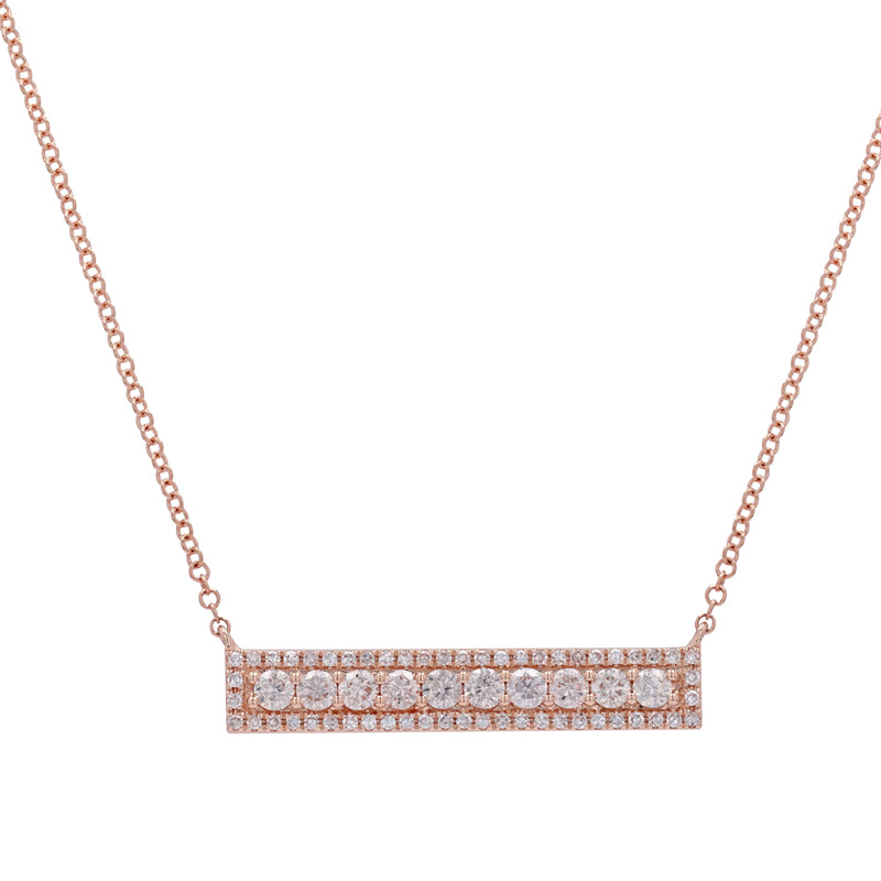 Diamond Bar Necklace