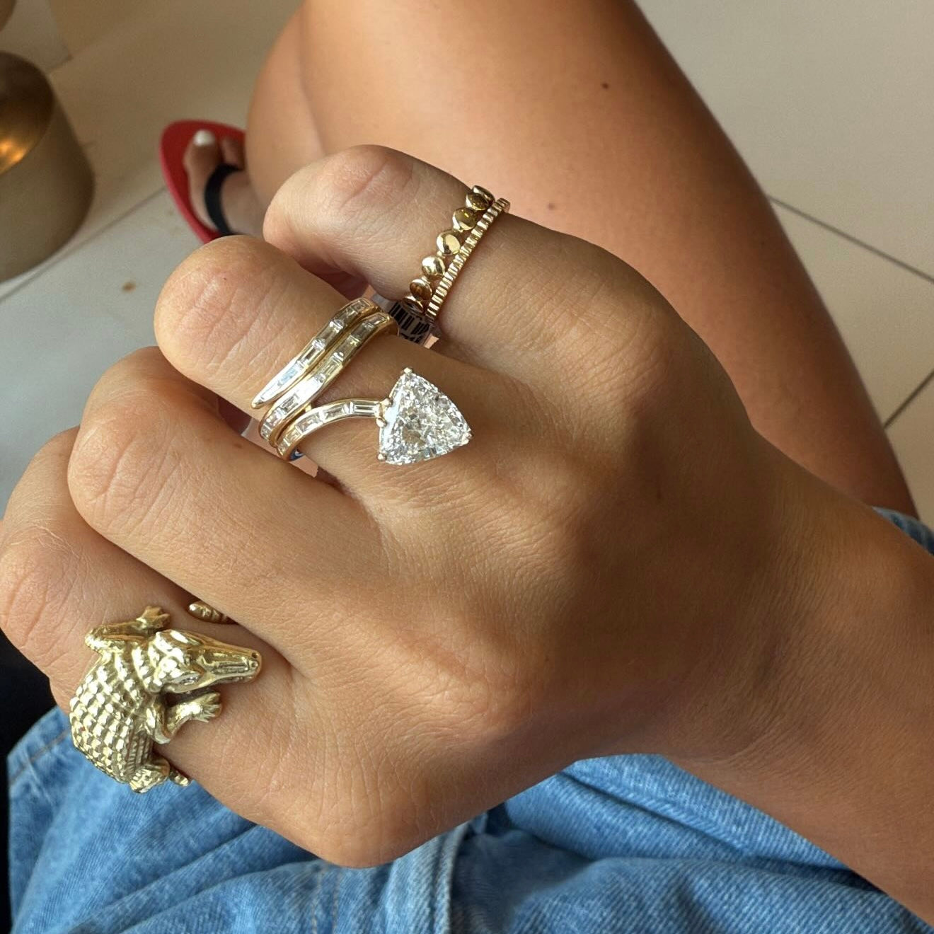 Lab Snake Trillion Ring