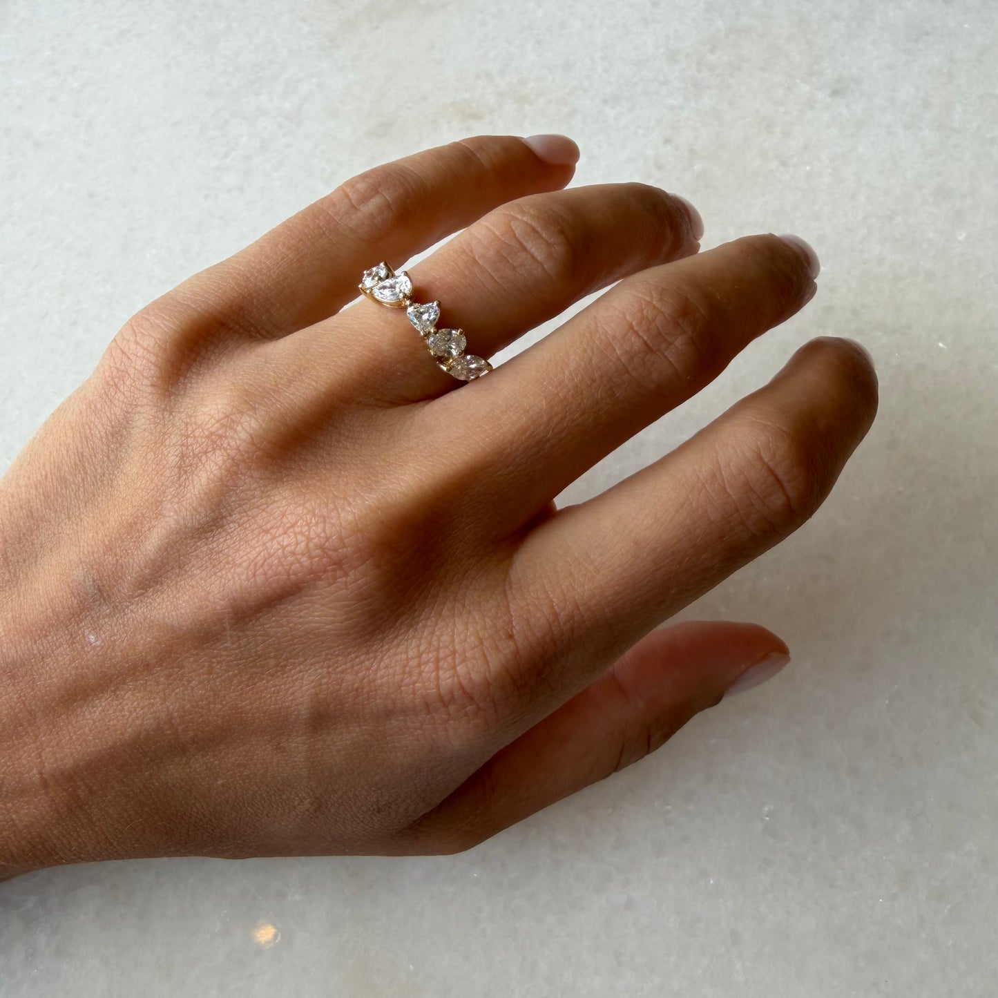 Lab Mixed Shape Diamond Ring