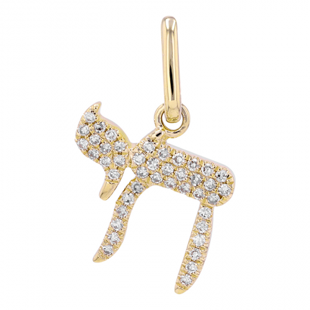 Pave Diamond Chai Charm