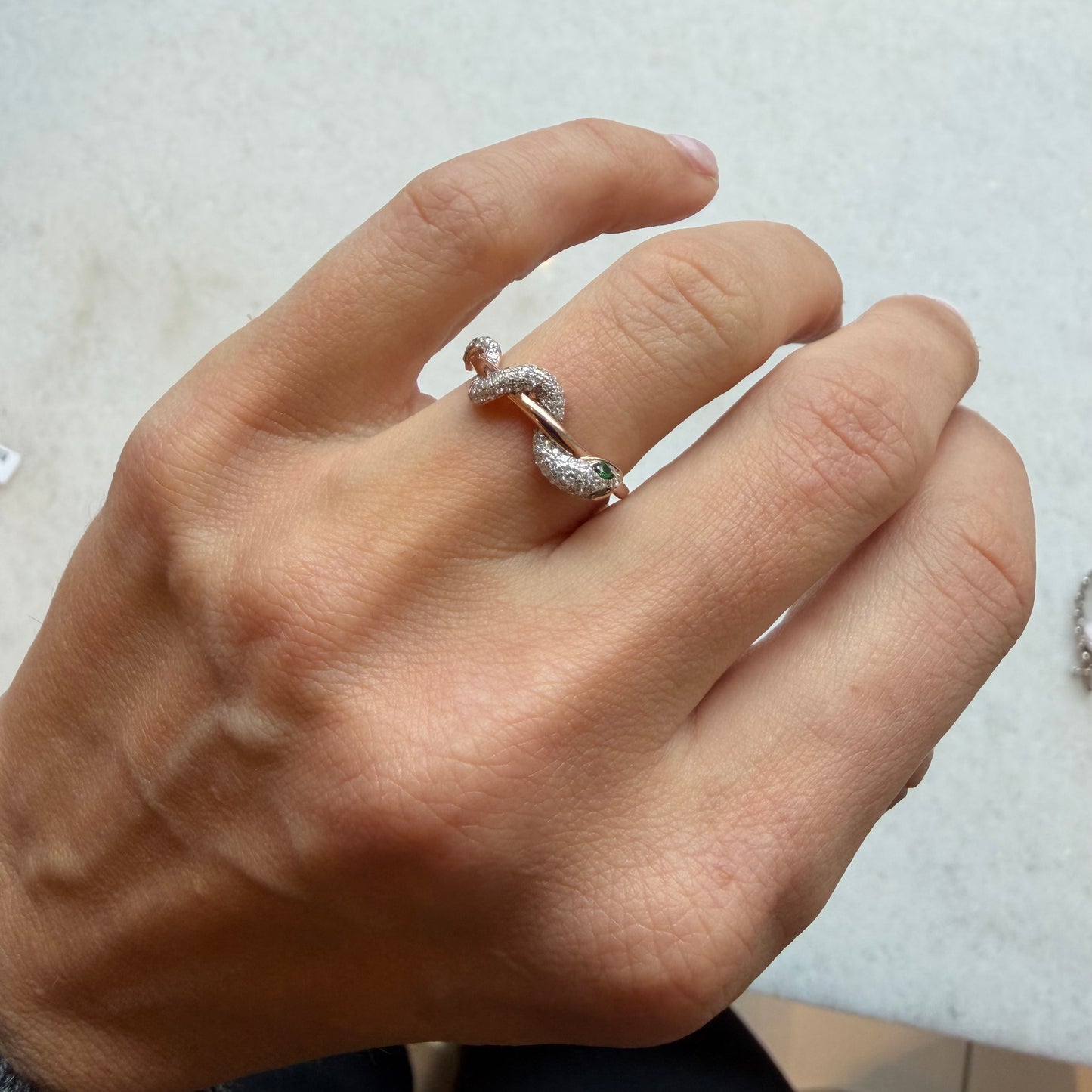 Diamond Snake Ring