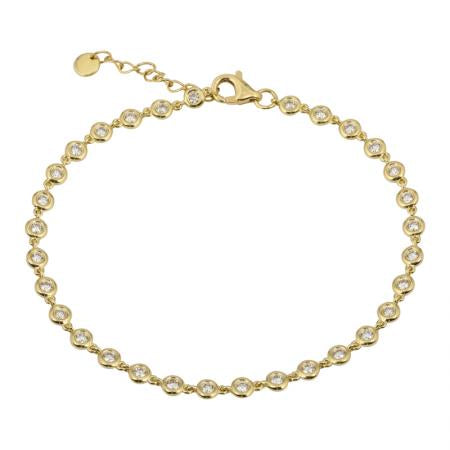 Dainty Bezel Diamond Bracelet