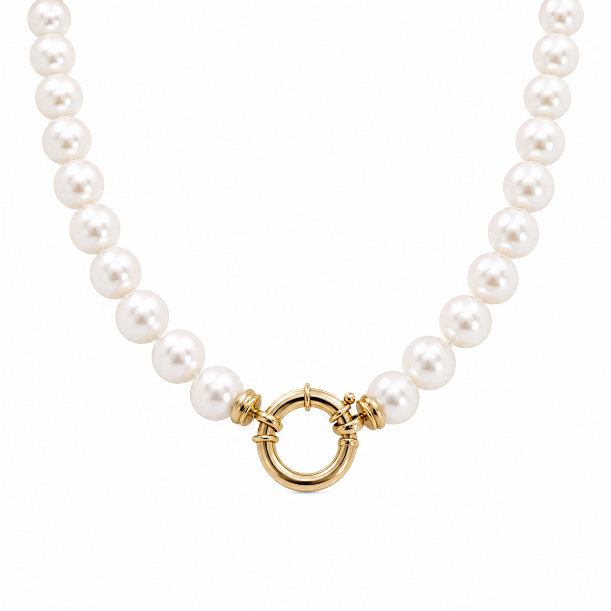 13 MM Freshwater Pearls W Jumbo Charm Holder