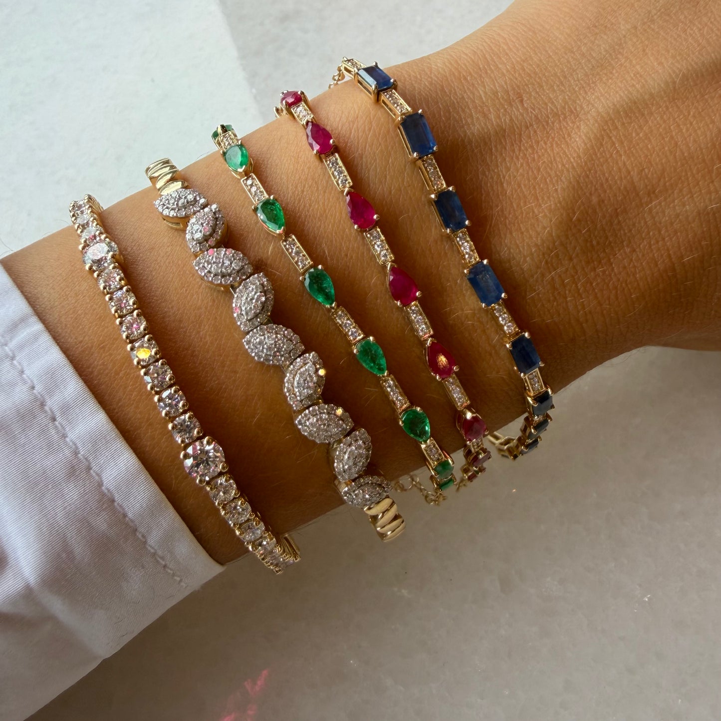 Marquee Gold & Diamond Chain Bracelet