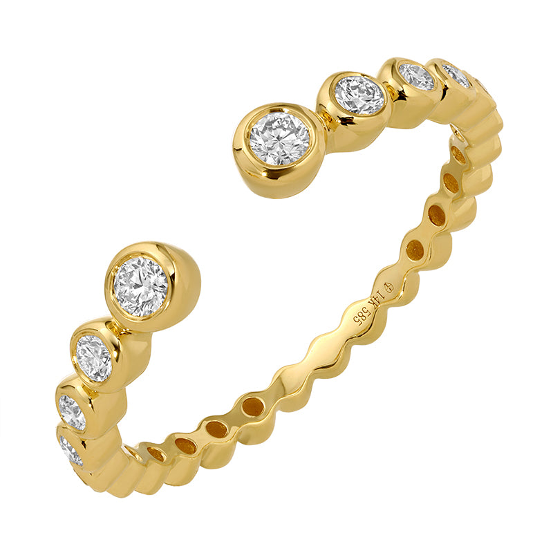 Open Bezel Diamond Ring