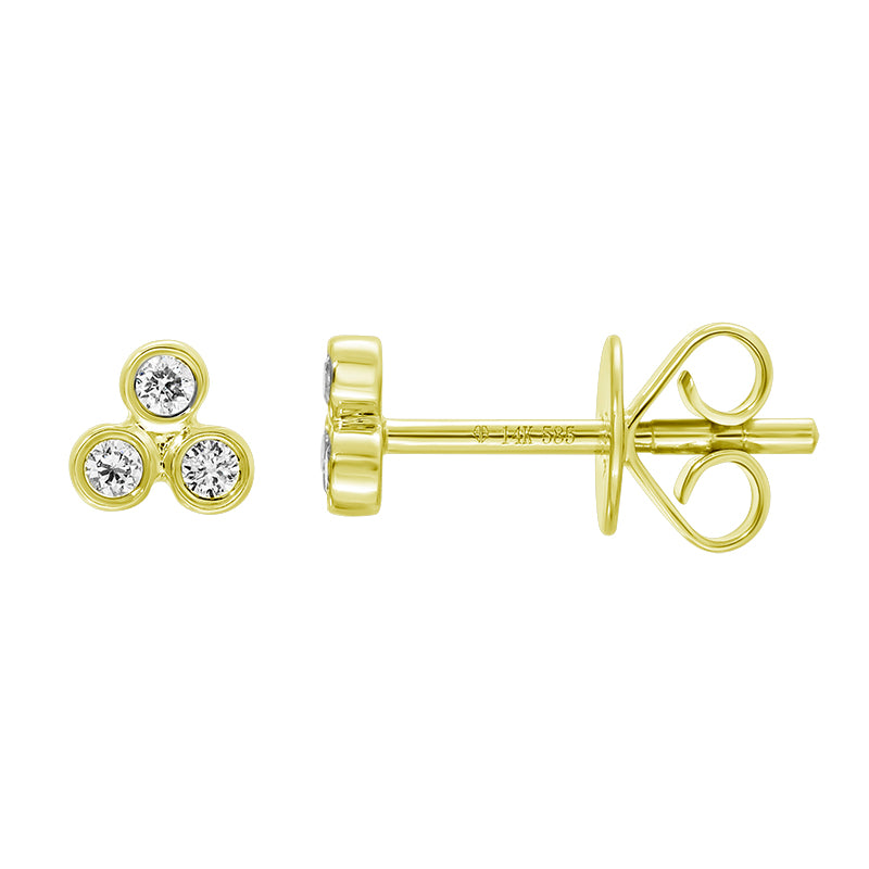Mini Triple Bezel Studs