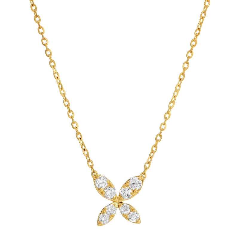 Diamond Butterfly Necklace