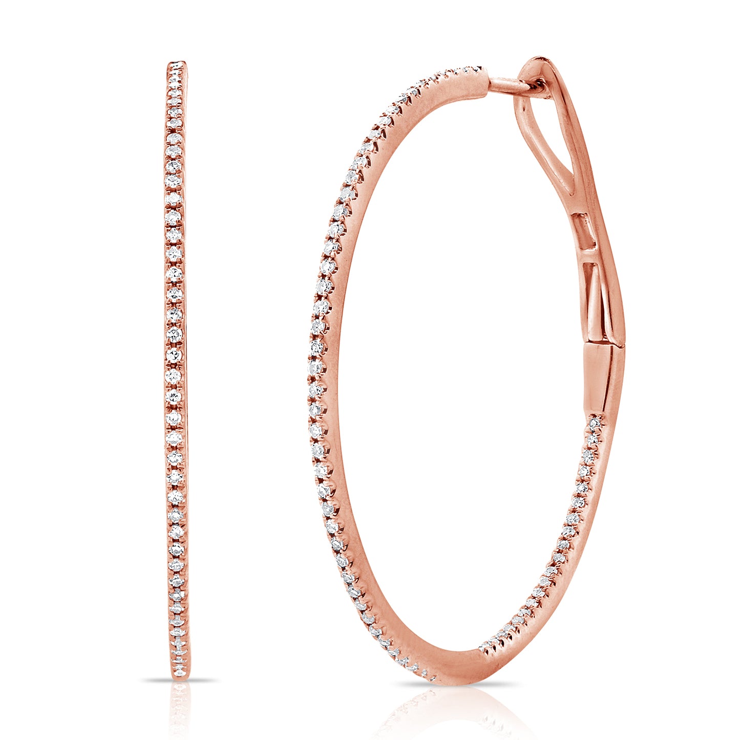 1 1/4" Inch Diamond Hoops