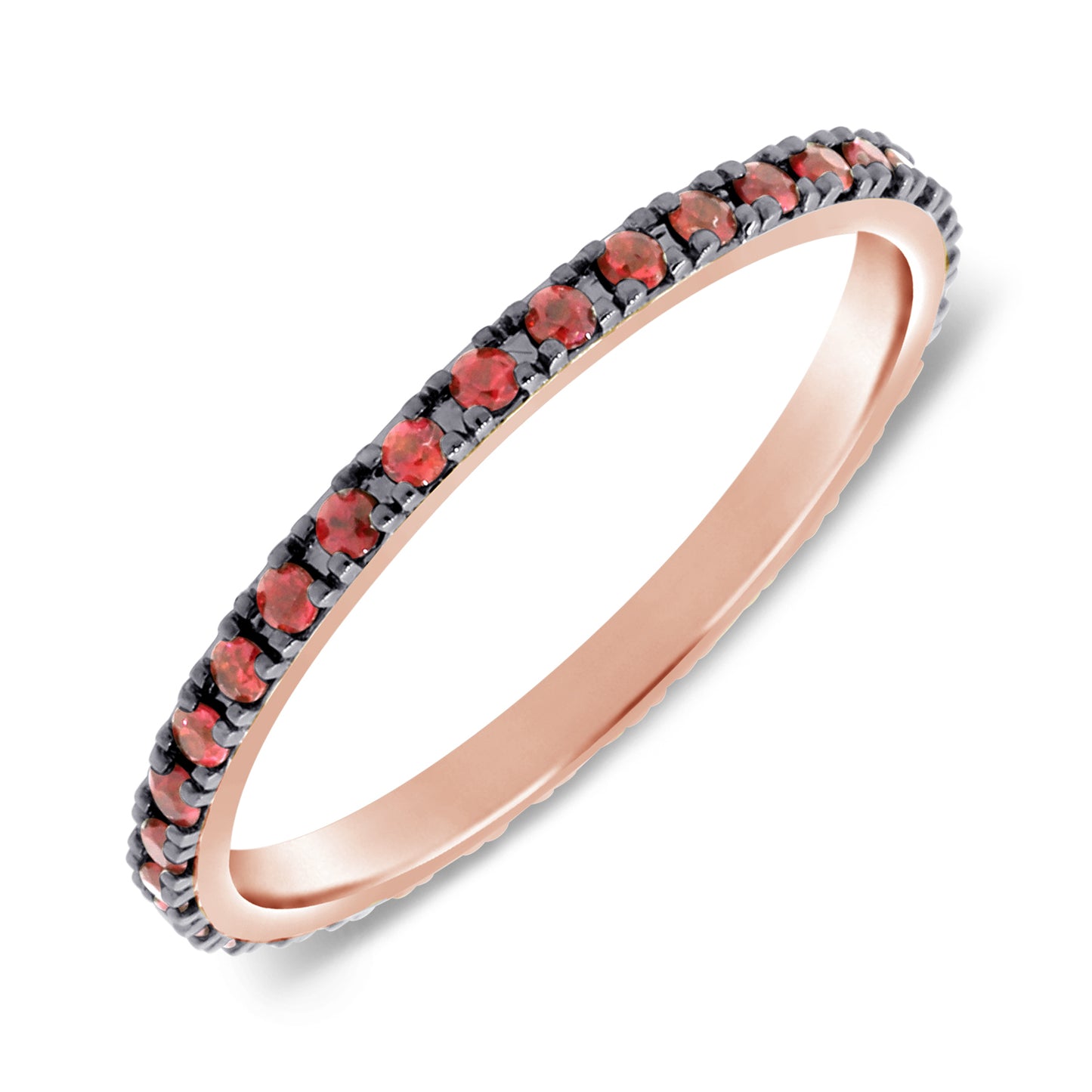 Mini Ruby Stackable Eternity Band