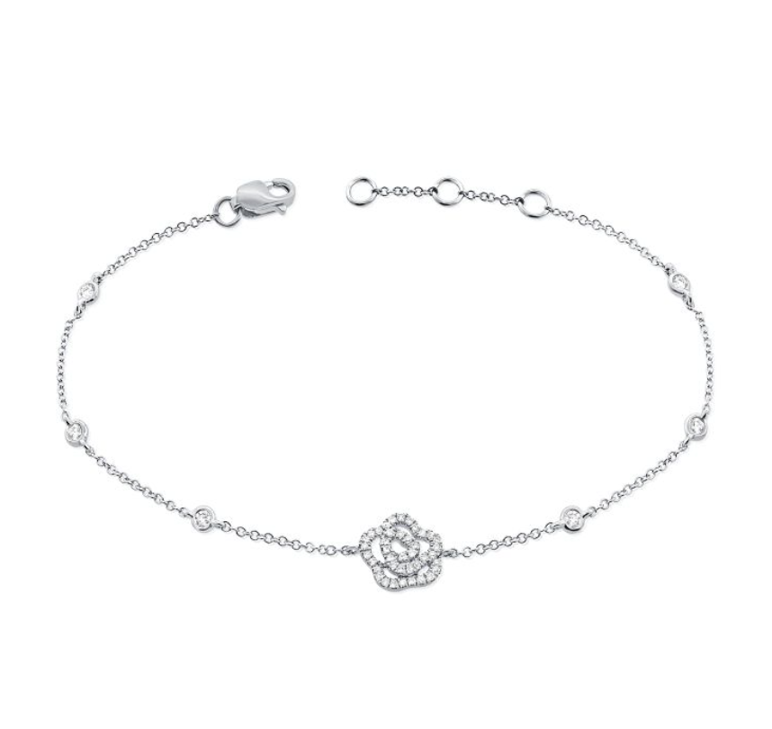 Camellia Diamond by The Yard Flower Bracelet