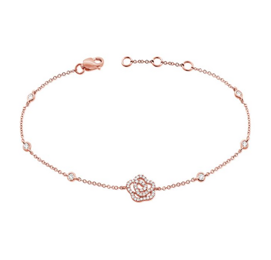 Camellia Diamond by The Yard Flower Bracelet