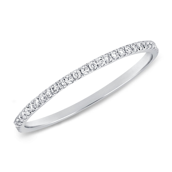 Load image into Gallery viewer, Halfway Diamond Pave Band Size 6
