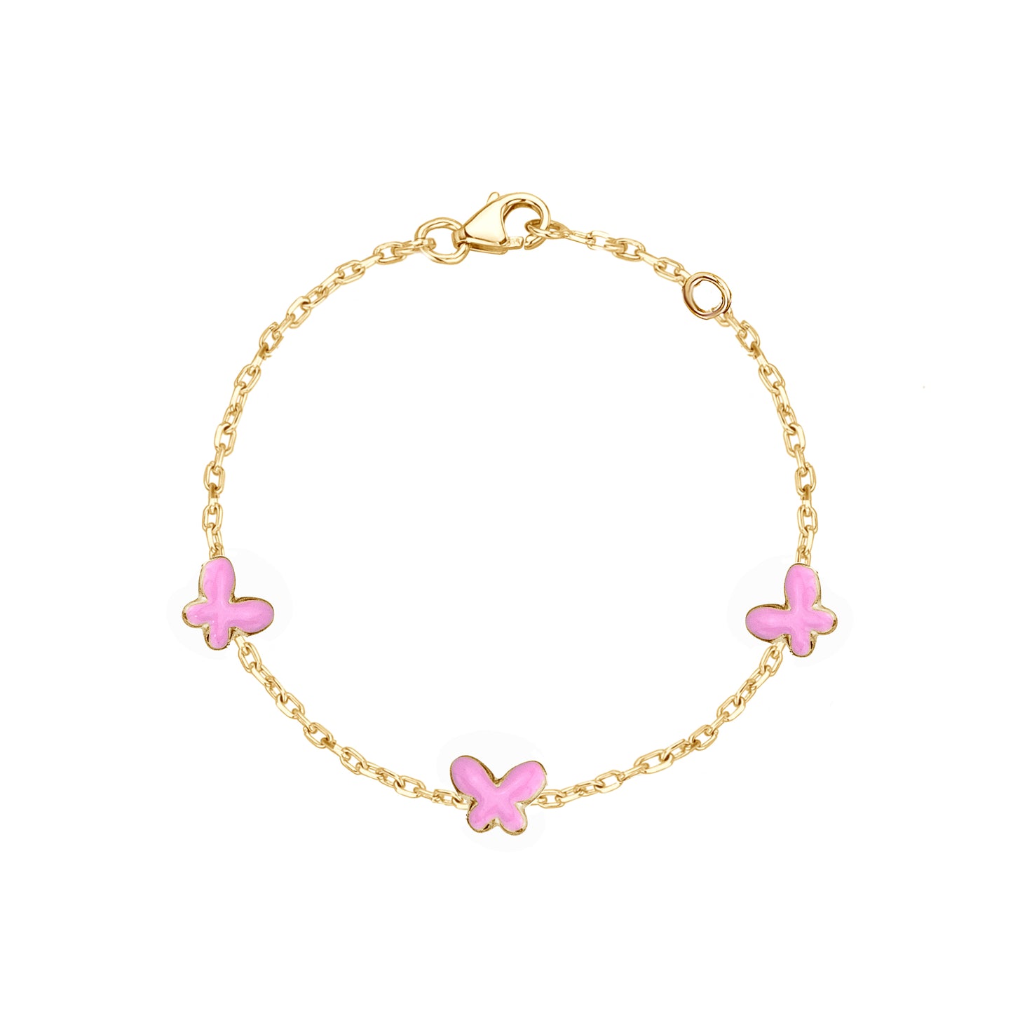 Baby bracelet id from gold plated sterling silver in Thessaloniki