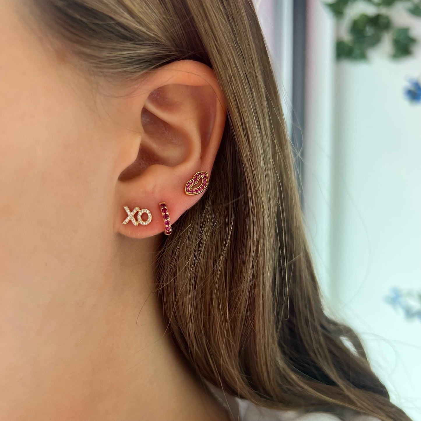 Diamond XO Earrings