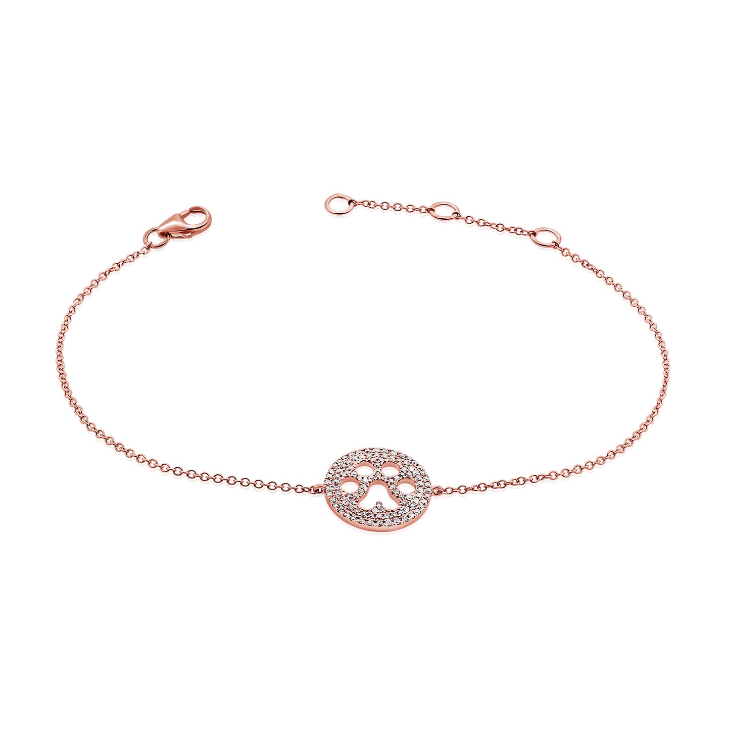 Load image into Gallery viewer, Rose Gold Paw Print Bracelet
