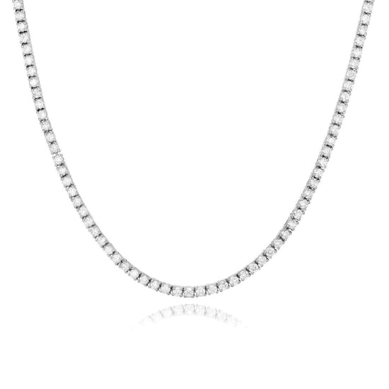 Load image into Gallery viewer, 17&amp;quot; DIAMOND TENNIS NECKLACE

