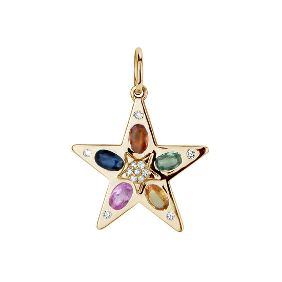 Mix Color Star Charm