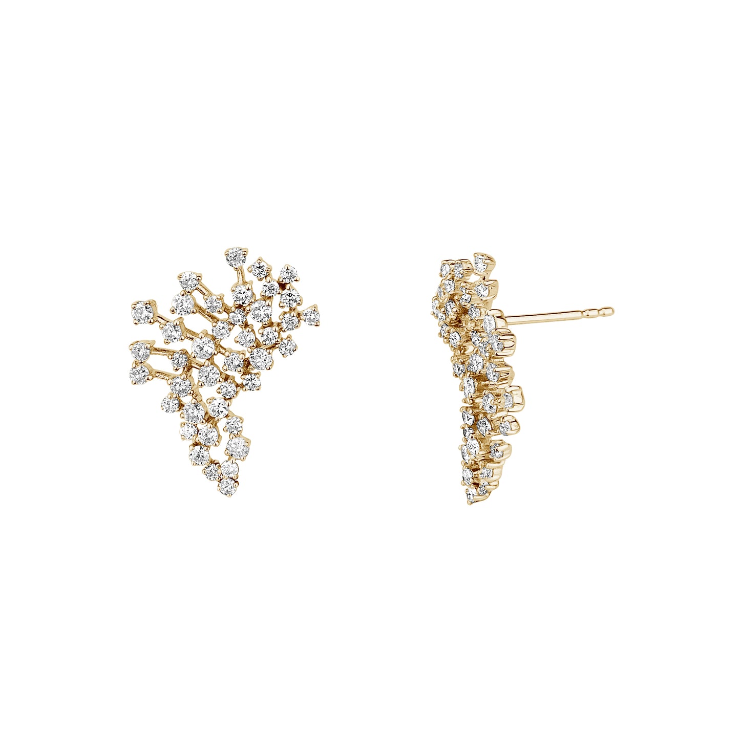 Diamond Cluster Earrings