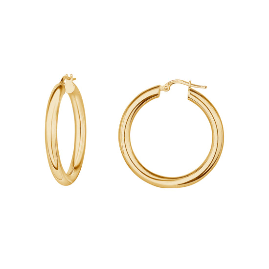 4 mm Gold Hoops