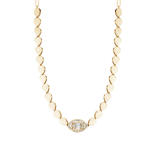 Diamond Eye one Marquee Chain Necklace