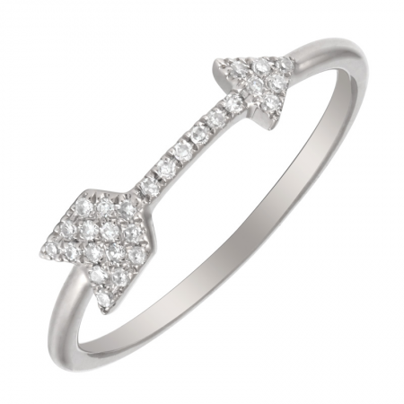 Load image into Gallery viewer, Pave Diamond Arrow Ring

