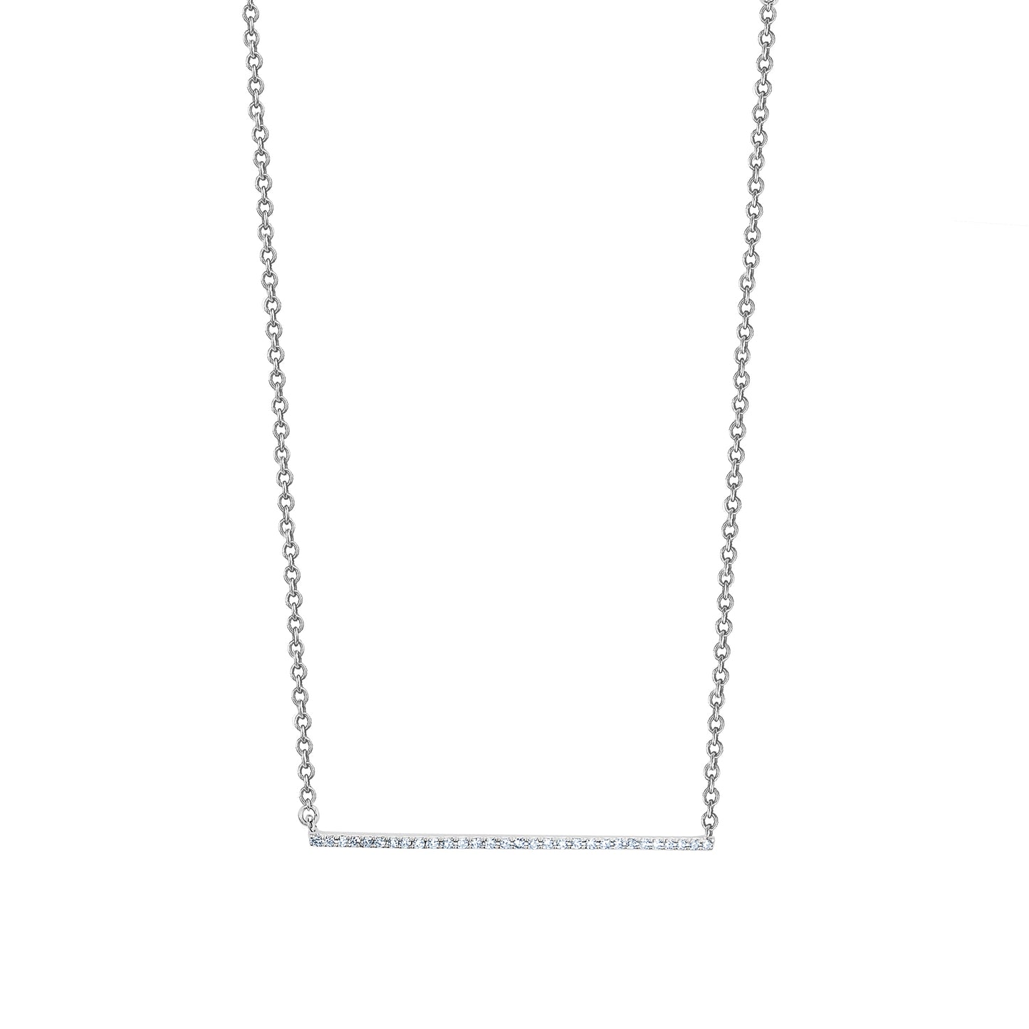 Load image into Gallery viewer, Pave Diamond Bar Chain Necklace
