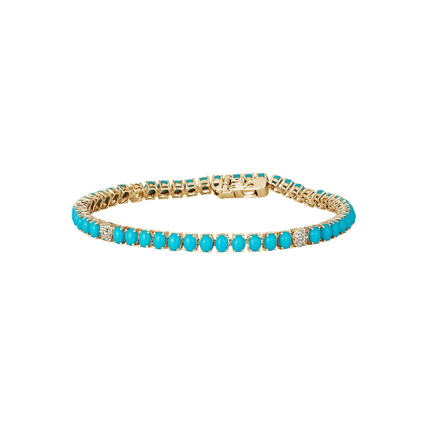 Rainbow Sapphire Tennis Bracelet with Pave Diamonds | Kingdom Jewelry