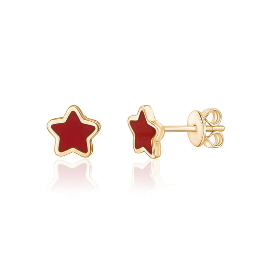 Load image into Gallery viewer, Rounded Star Earrings
