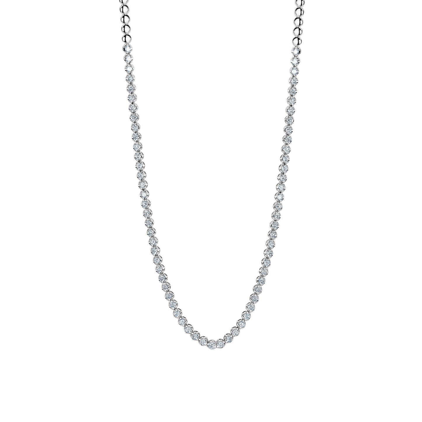 Load image into Gallery viewer, 2.31 Ct Buttercup Diamond Halfway Tennis Necklace
