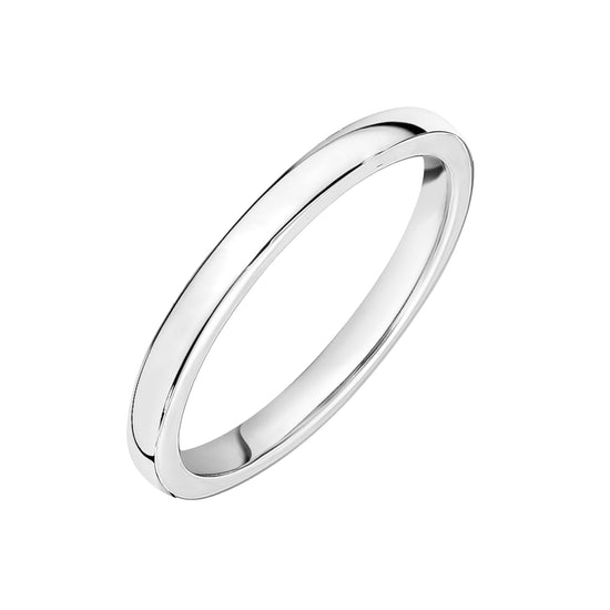 Rounded Gold Wedding Band