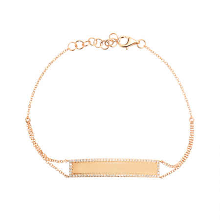 Diamond & Gold Bar Bracelet
