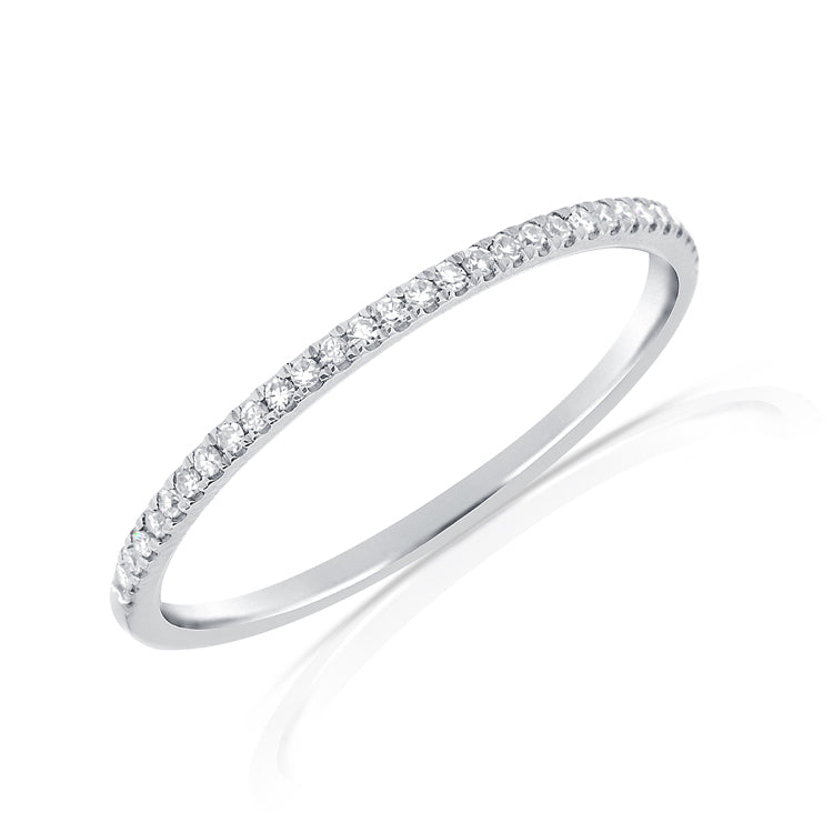 Load image into Gallery viewer, Halfway Diamond Pave Band Size 5.75

