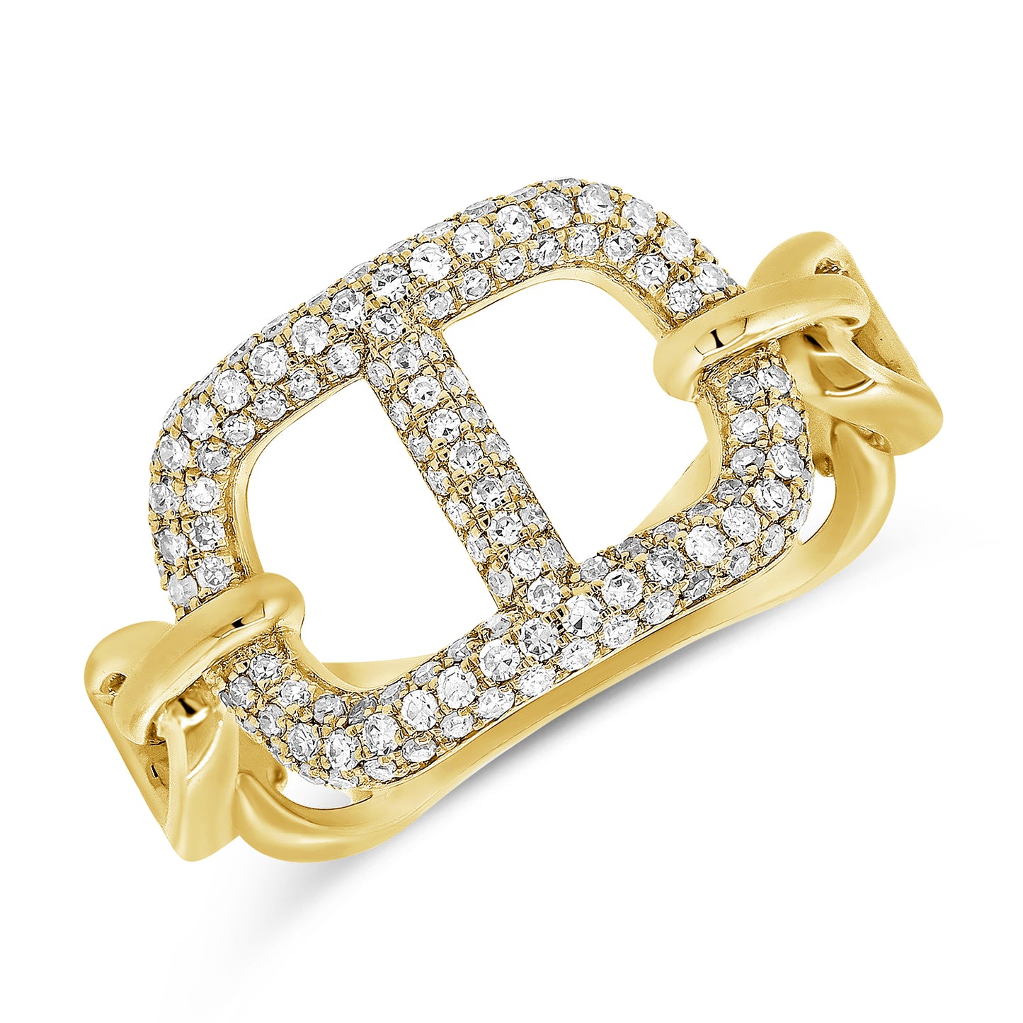 Load image into Gallery viewer, Pave Diamond Jumbo Link Ring
