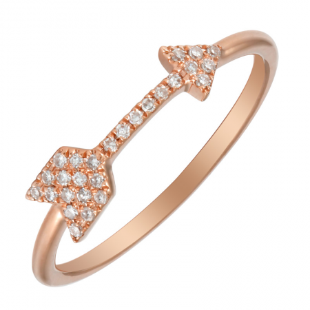 Load image into Gallery viewer, Pave Diamond Arrow Ring
