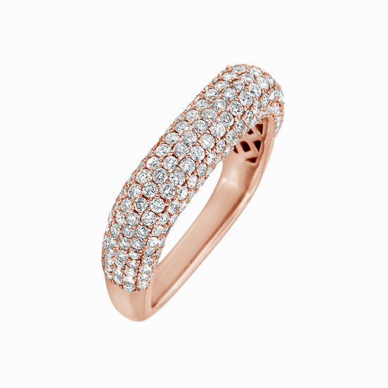 Load image into Gallery viewer, Pave Diamond Half Way Square Cushion Ring
