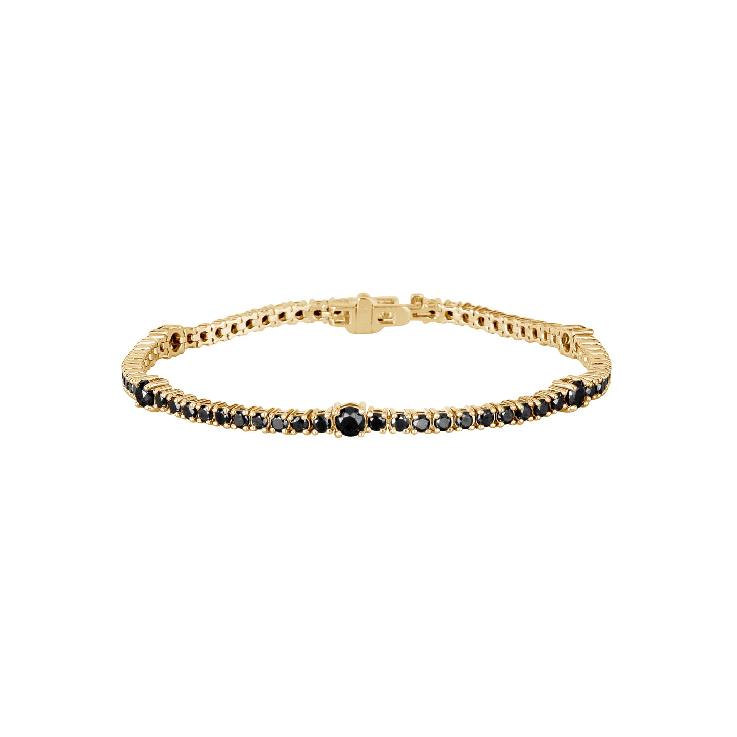 Black Diamond Tennis Bracelet