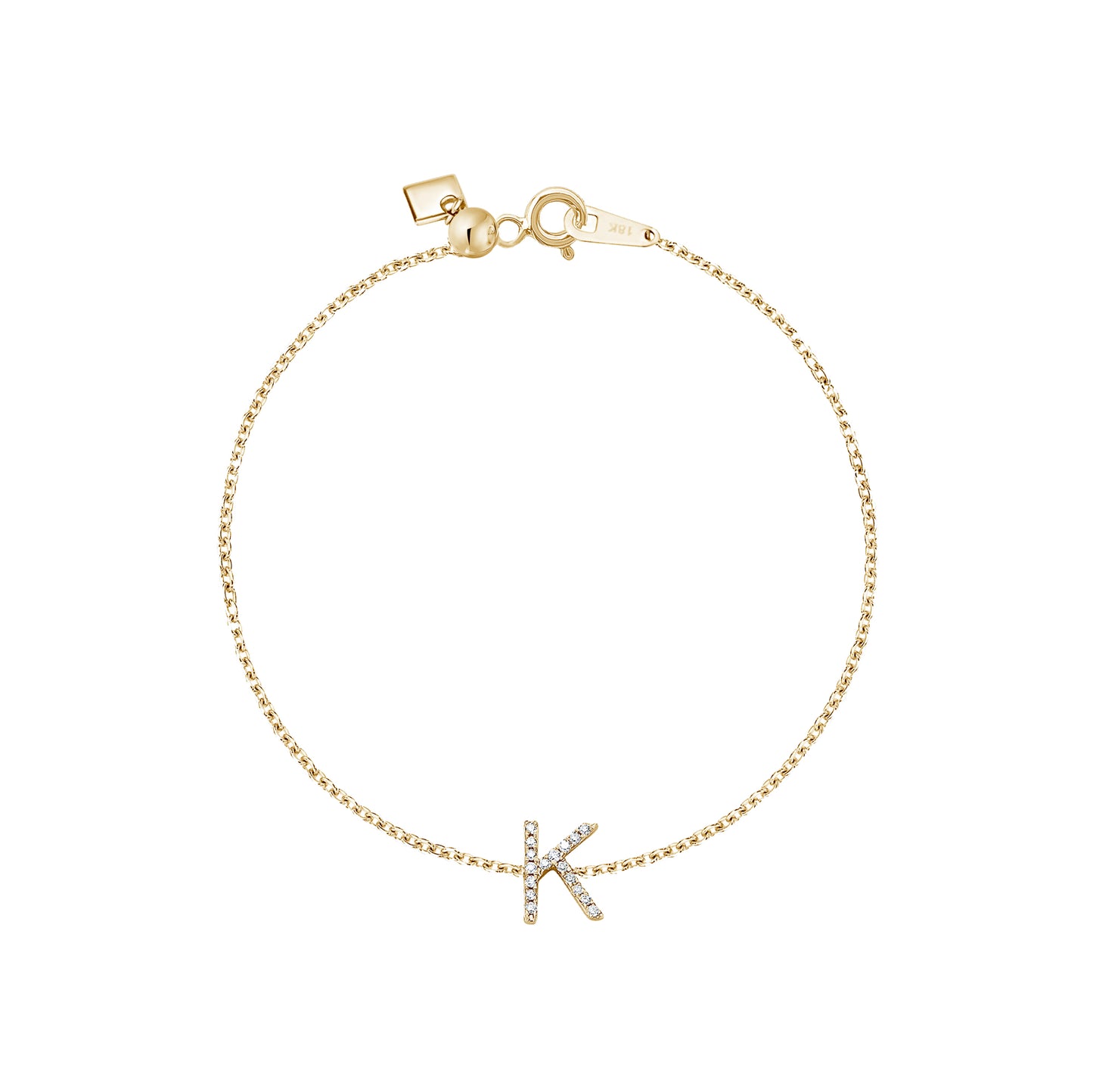 Louis Vuitton 18k White Gold Monogram Bracelet w/Box. Get the